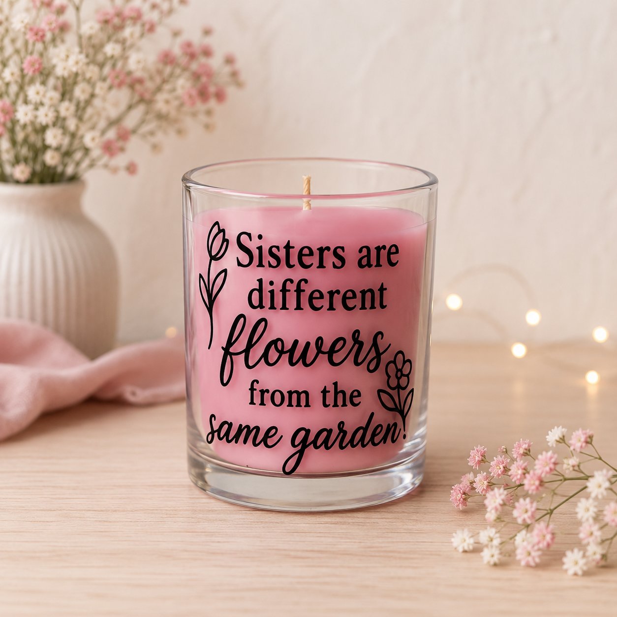 Sisters Are Different Flowers - Massage Scented Candle 175ML