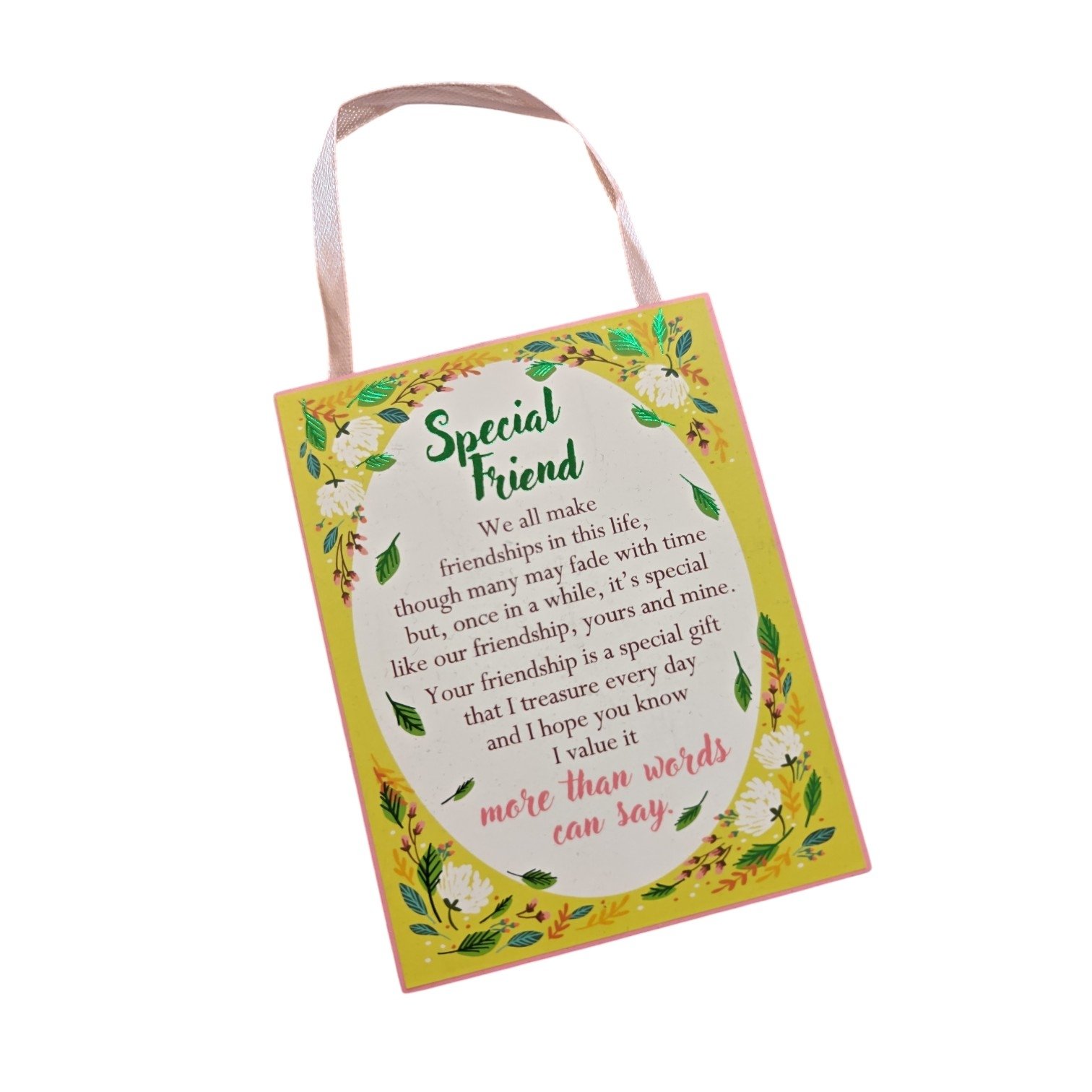 Special Friend Hanging Plaque