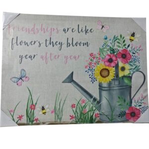 Friendships Are Like Flowers Canvas