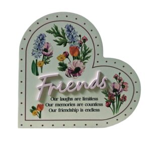 Friends Wooden Block – 14 × 15cm