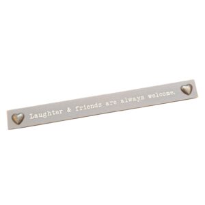 Laughter & Friends Wooden Block – 40 × 4cm