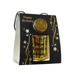 Happy Birthday Gift Set – Tea Light Holder & Tea Light Candle