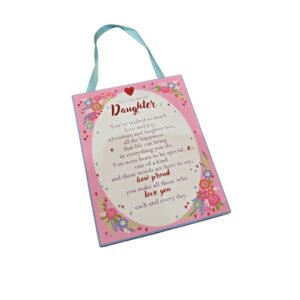 Special Daughter Hanging Plaque – 12 x 10cm