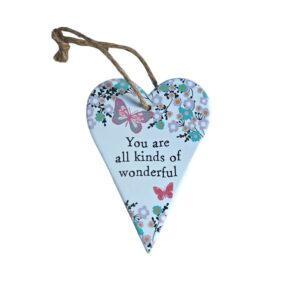 You Are All Kinds of Wonderful Ceramic Hanging Heart