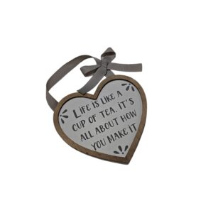 Life Is Like A Cup...-Wooden Hanging Ornament