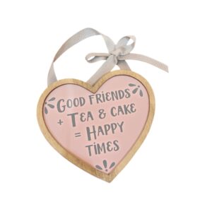 Good Friends Tea & Cake...-Wooden Hanging Plaque