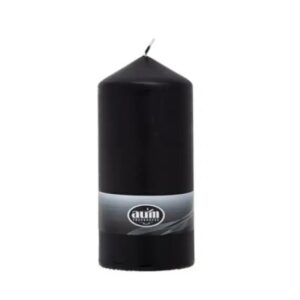 Black Pillar Candle 150x68mm