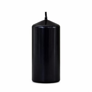 Black Pillar Candle 110x58mm