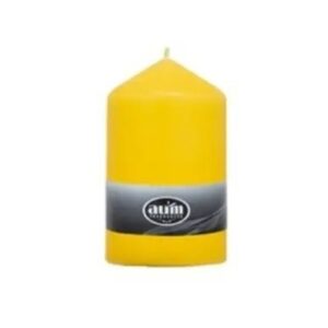 Yellow Pillar Candle 100x58mm