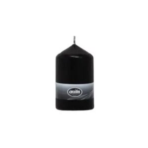 Black Pillar Candle 80x48mm