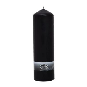Black Pillar Candle - 300x88mm