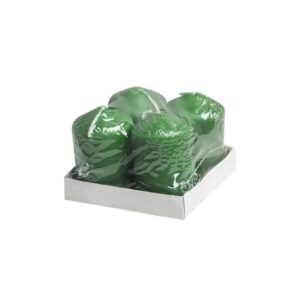 Votive Candles Green Pack of 4
