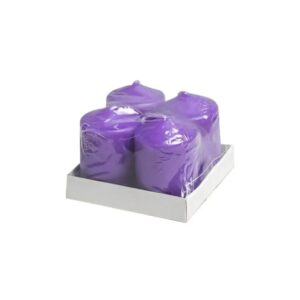 Votive Candle Purple Pack Of 4