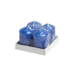 Votive Candles Blue Pack Of 4