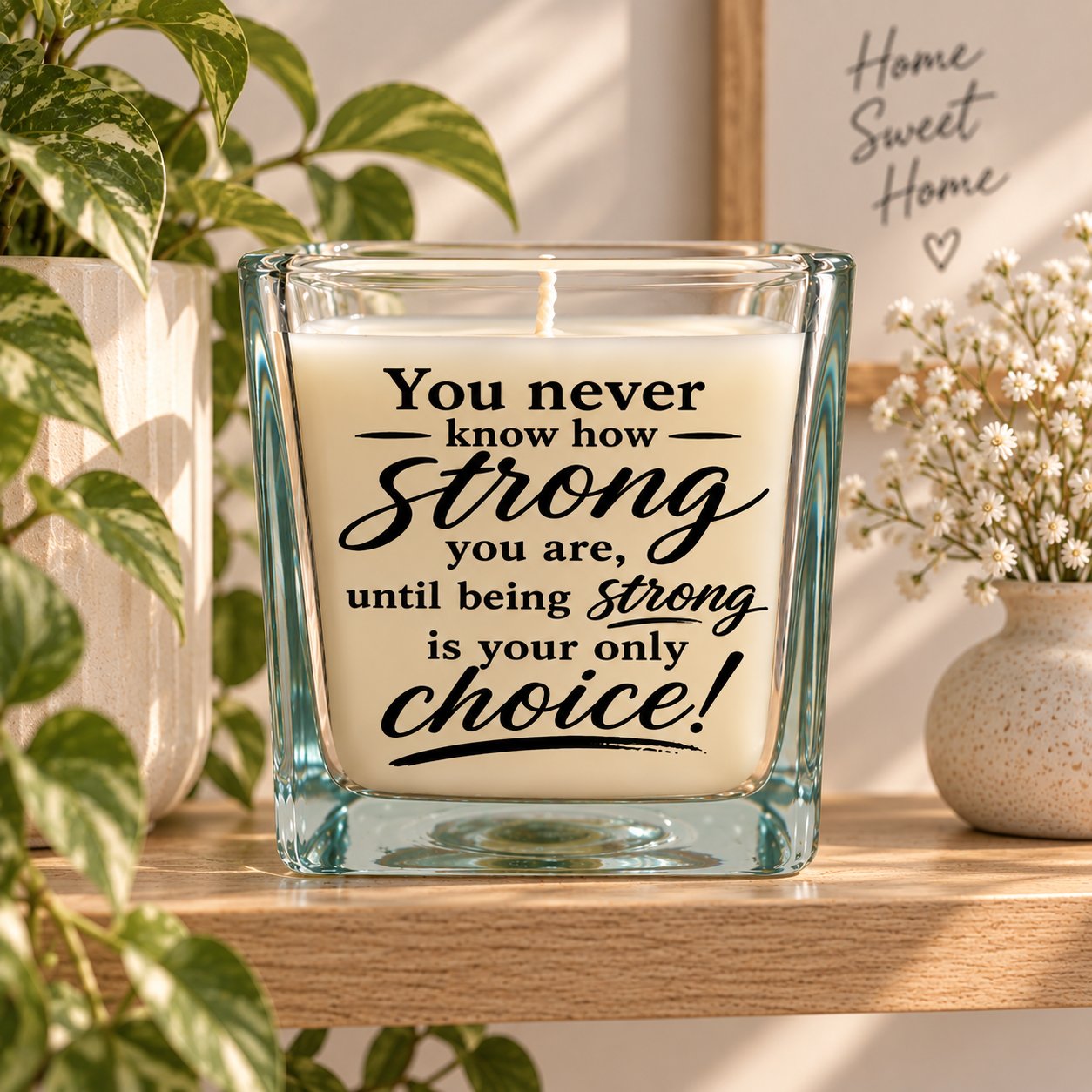 You Never Know How Strong... - 420ml Massage Scented Candle