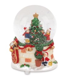 Christmas Characters Musical Snow Globe