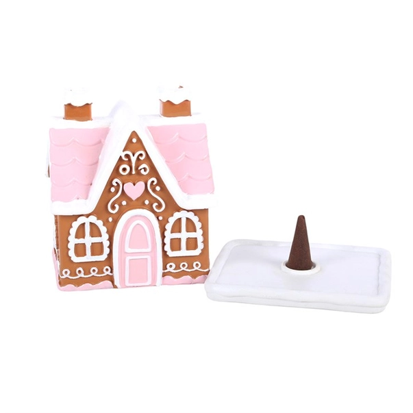 Gingerbread House Ceramic Incense Cone Burner - Image 3