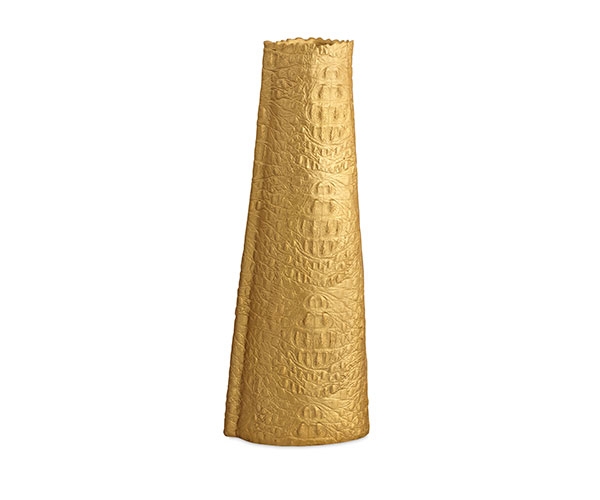Gold Textured Decorative Vase – 32cm