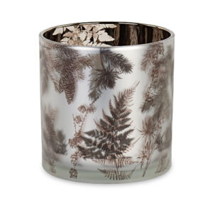 Gold Botanical Glass Candle Holder