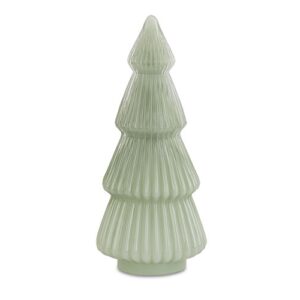 Sage Green Glass Christmas Tree Decoration – 38cm