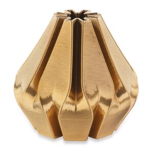 Gold Geometric Decorative Vase – 29.5cm