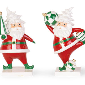 Whimsical Christmas Santa Ceramic Decorations – 19cm