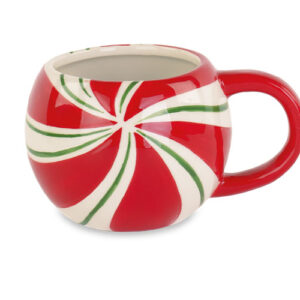 Christmas Candy Cane Ceramic Mug