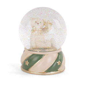 Teddy Bear with Star Snow Globe – 13cm