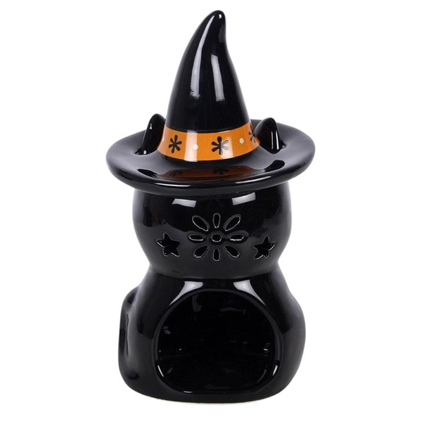 Witchy Black Cat Ceramic Burner - Image 3