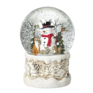 Snowman & Woodland Friends Christmas Snow Globe