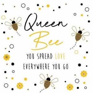 Queen Bee Ceramic Coaster